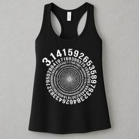 5000 Digit Pi Day Spiral Funny Womens Tank Top