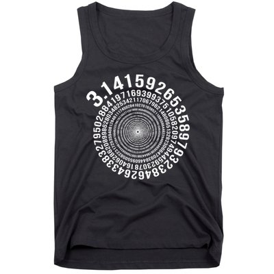 5000 Digit Pi Day Spiral Funny Tank Top