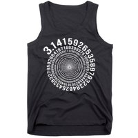 5000 Digit Pi Day Spiral Funny Tank Top