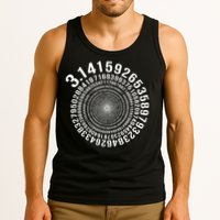 5000 Digit Pi Day Spiral Funny Tank Top