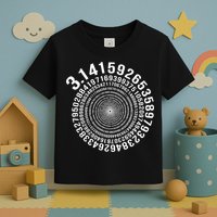 5000 Digit Pi Day Spiral Funny Toddler T-Shirt