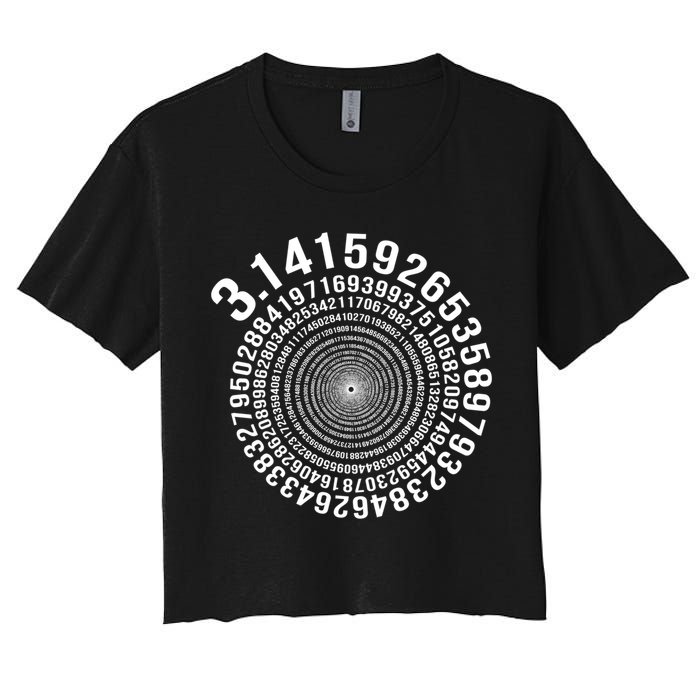 5000 Digit Pi Day Spiral Funny Crop Top