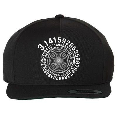 5000 Digit Pi Day Spiral Funny Wool Snapback Cap