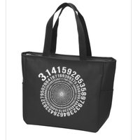 5000 Digit Pi Day Spiral Funny Zip Tote Bag
