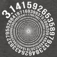 5000 Digit Pi Day Spiral Funny Vector Backpack