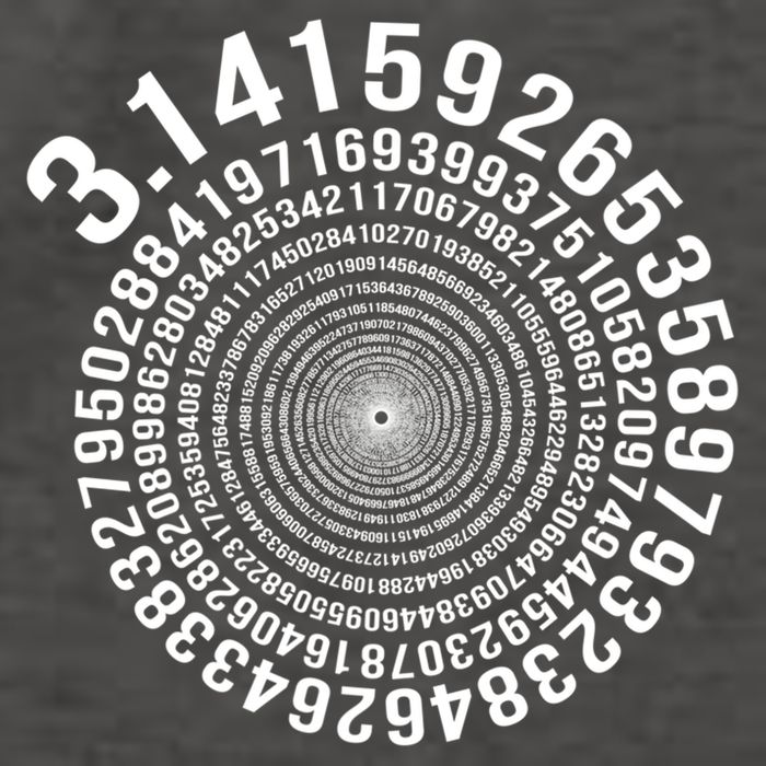 5000 Digit Pi Day Spiral Funny Vector Backpack