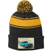 59 Edsel Stripe Pom Pom Beanie