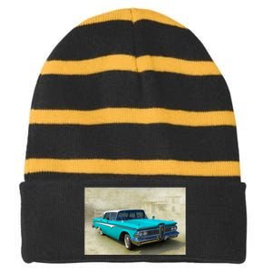 59 Edsel Striped Beanie with Solid Band