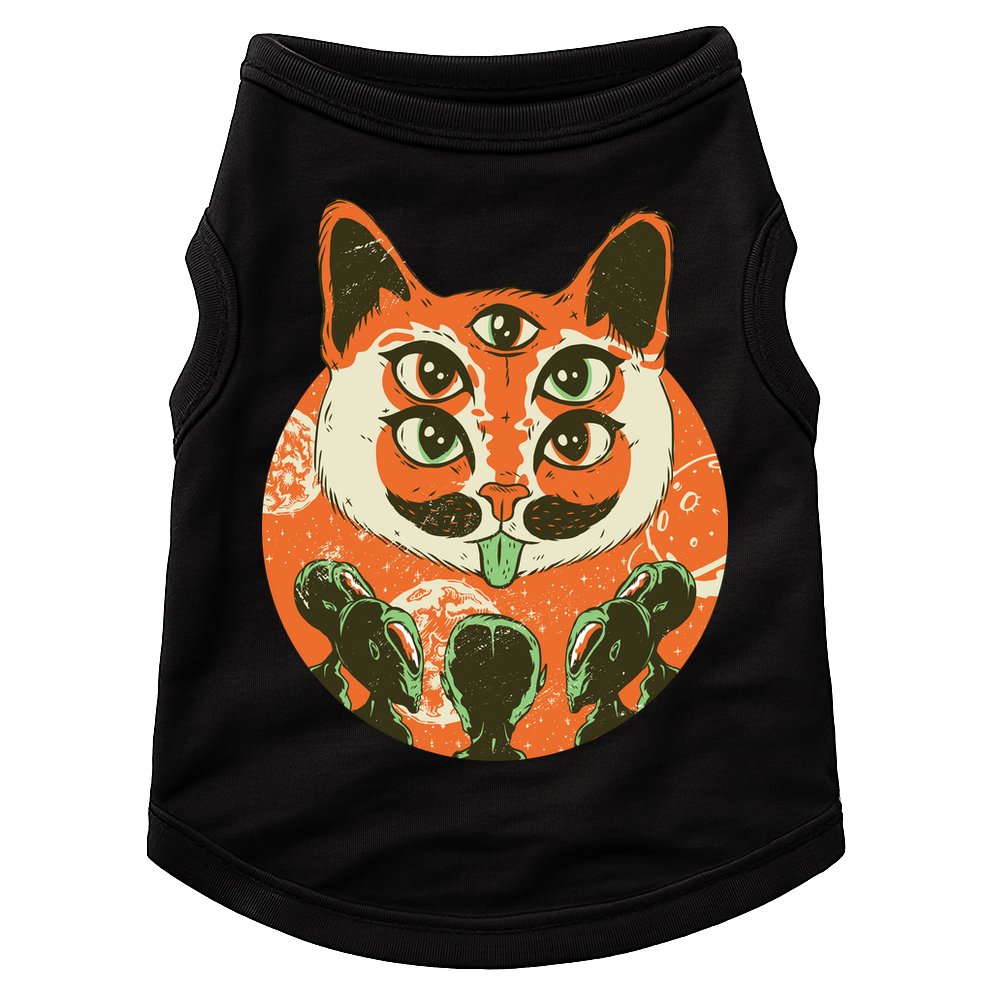 5 Eyed Alien Cat Doggie Tank