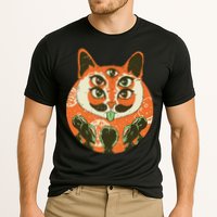 5 Eyed Alien Cat Cooling Performance Crew T-Shirt