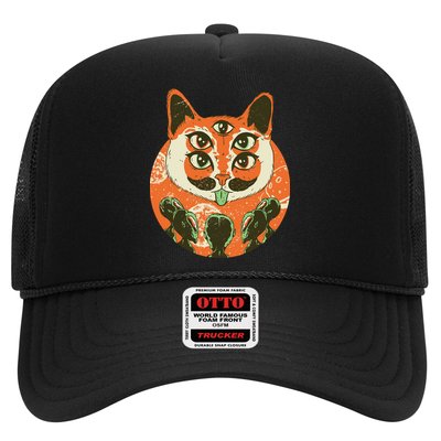 5 Eyed Alien Cat Trucker Hat