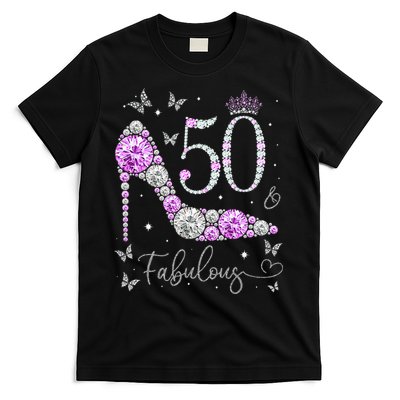 50 & Fabulous 50th Birthday 50 Years Old Ladies T-Shirt
