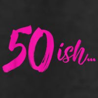 50ish Funny 50th Birthday Turning 50 Years Old 7 Panel Mesh Trucker Snapback Hat