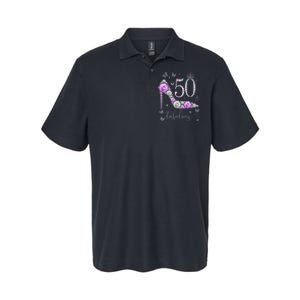 50 & Fabulous 50th Birthday 50 Years Old Ladies Softstyle Adult Sport Polo