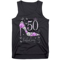 50 & Fabulous 50th Birthday 50 Years Old Ladies Tank Top