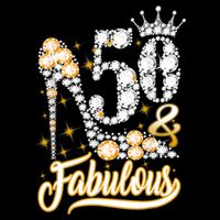 50 & Fabulous 50 Years Old 50th Birthday Diamond Crown Shoes Kids Sweatshirt