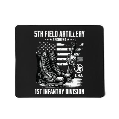 5th Field Artillery Regiment 1st Infantry Division Veteran Mousepad