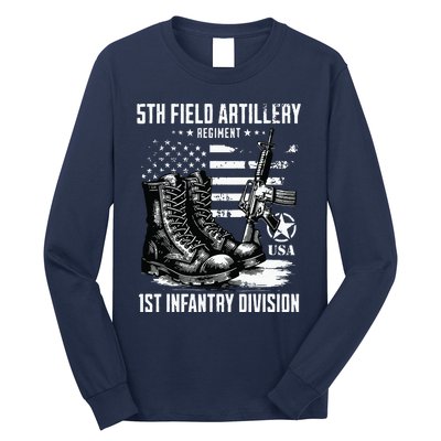 5th Field Artillery Regiment 1st Infantry Division Veteran Long Sleeve Shirt