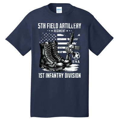 5th Field Artillery Regiment 1st Infantry Division Veteran Tall T-Shirt