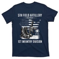 5th Field Artillery Regiment Veteran Military Distressed T-Shirt