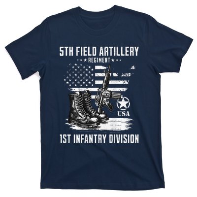 5th Field Artillery Regiment Veteran Military Distressed T-Shirt