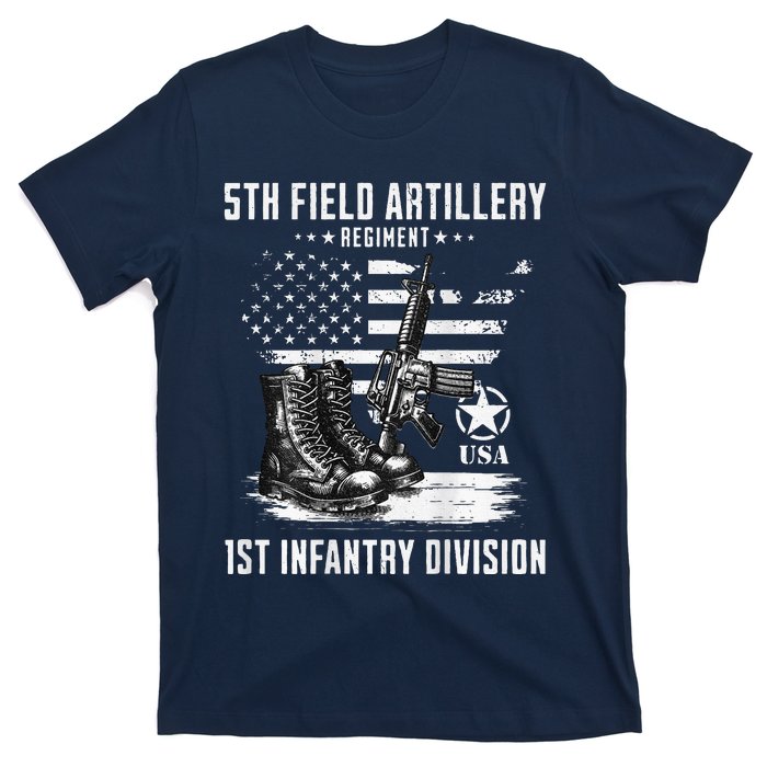 5th Field Artillery Regiment Veteran Military Distressed T-Shirt