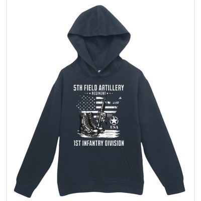 5th Field Artillery Regiment Veteran Military Distressed Urban Pullover Hoodie