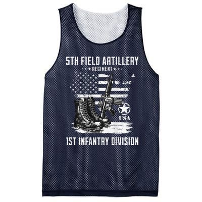 5th Field Artillery Regiment Veteran Military Distressed Mesh Reversible Basketball Jersey Tank