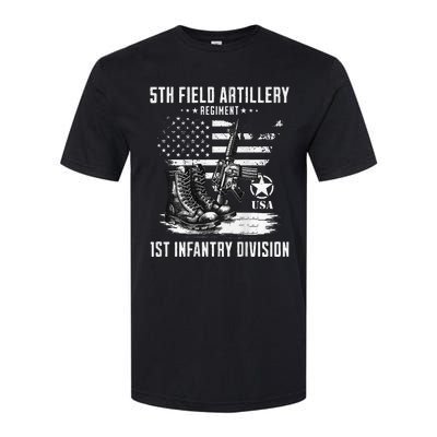 5th Field Artillery Regiment Veteran Military Distressed Softstyle CVC T-Shirt