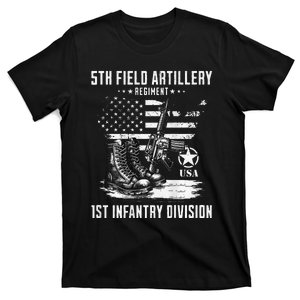 5th Field Artillery Regiment Veteran Military Distressed T-Shirt