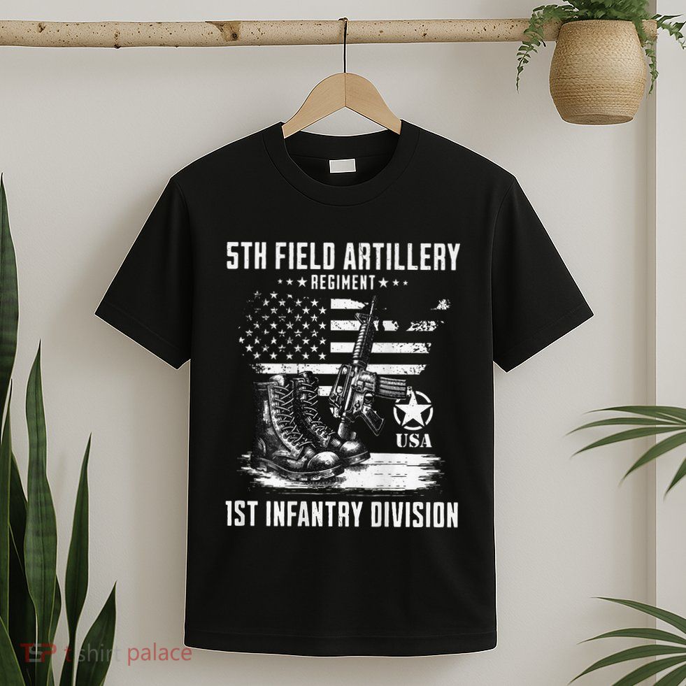 5th Field Artillery Regiment Veteran Military Distressed T-Shirt