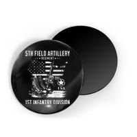 5th Field Artillery Regiment Veteran Military Distressed Magnet