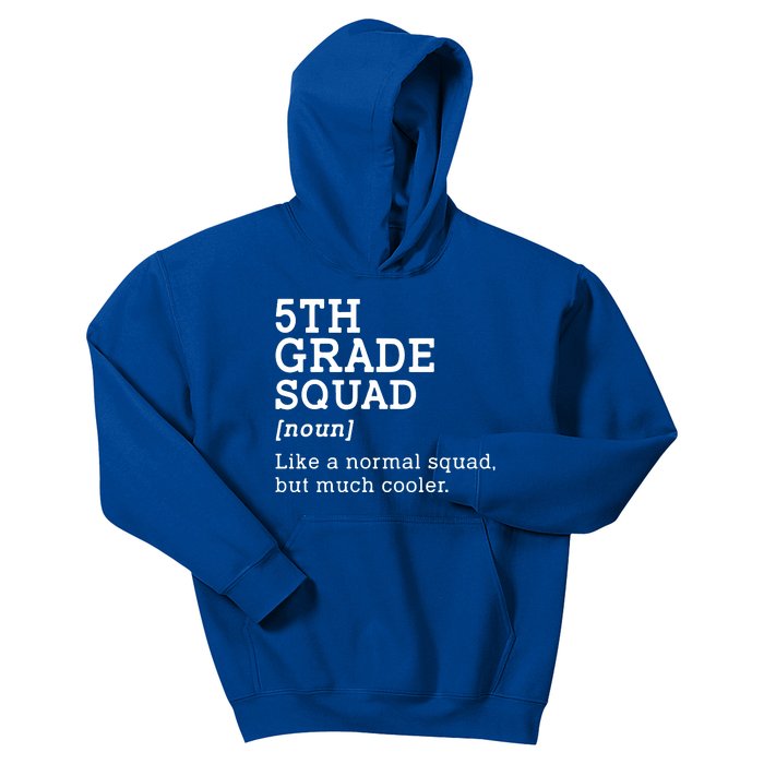 5th Fifth Grade Squad Student Teacher Back To School Gift Kids Hoodie