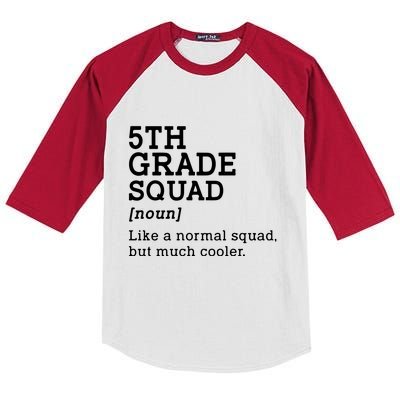 5th Fifth Grade Squad Student Teacher Back To School Gift Kids Colorblock Raglan Jersey