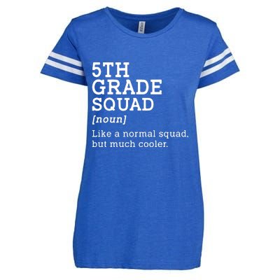 5th Fifth Grade Squad Student Teacher Back To School Gift Enza Ladies Jersey Football T-Shirt