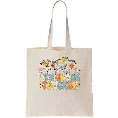 5th Fifth Grade Teacher Appreciation Teaching Wildflowers Bag