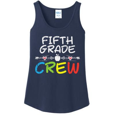 5th Fifth Grade Crew First Day Of School Teacher Ladies Essential Tank