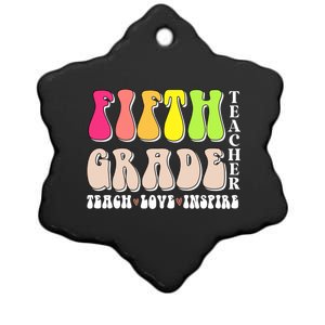 5Th Fifth Grade Teacher Back To School Or Appreciation Week Cute Gift Ceramic Star Ornament