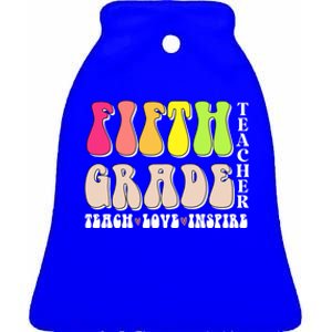 5Th Fifth Grade Teacher Back To School Or Appreciation Week Cute Gift Ceramic Bell Ornament