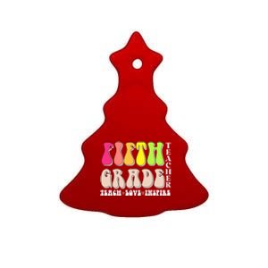 5Th Fifth Grade Teacher Back To School Or Appreciation Week Cute Gift Ceramic Tree Ornament