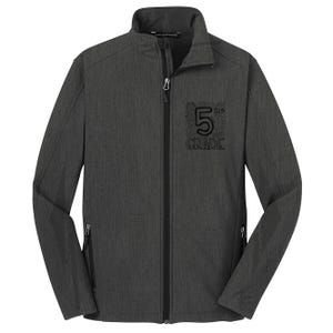 5th Fifth Grade Typography Team Teacher Back To School Core Soft Shell Jacket