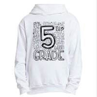 5th Fifth Grade Typography Team Teacher Back To School Urban Pullover Hoodie