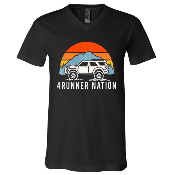 5th Gen 4Runner Heritage Sunset Vibes V-Neck T-Shirt