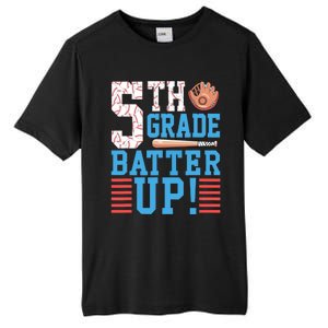 5th Grade Back To School 5th Grade Batter Up Baseball Tall Fusion ChromaSoft Performance T-Shirt