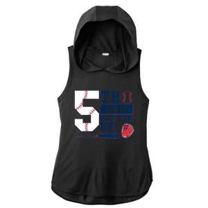 5th Grade Batter Up Baseball Back To School Ladies PosiCharge Tri-Blend Wicking Draft Hoodie Tank