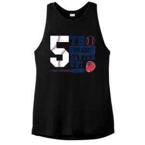 5th Grade Batter Up Baseball Back To School Ladies PosiCharge Tri-Blend Wicking Tank