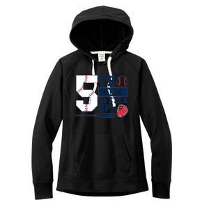 5th Grade Batter Up Baseball Back To School Women's Fleece Hoodie