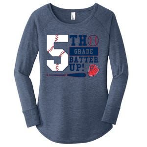 5th Grade Batter Up Baseball Back To School Women's Perfect Tri Tunic Long Sleeve Shirt