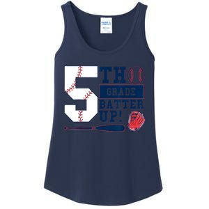 5th Grade Batter Up Baseball Back To School Ladies Essential Tank