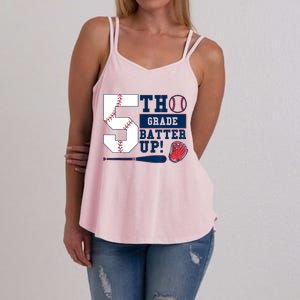 5th Grade Batter Up Baseball Back To School Women's Strappy Tank